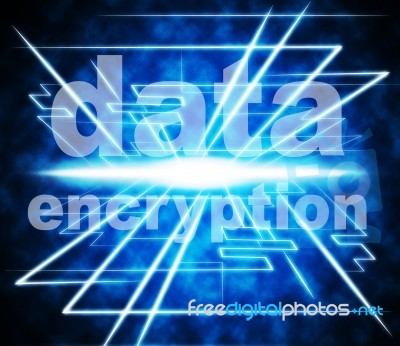 Data Encryption Means Information Privacy And Private Stock Image