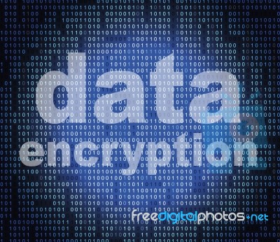 Data Encryption Represents Cryptography Protect And Login Stock Image