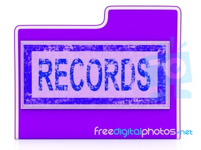 Data File Indicates Facts Docs And Document Stock Image