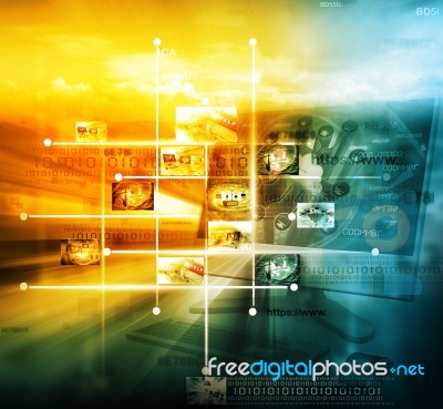 Data Management Technology Stock Image