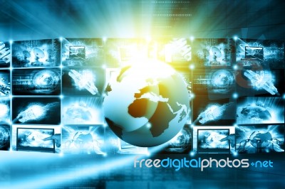 Data Management Technology Stock Image