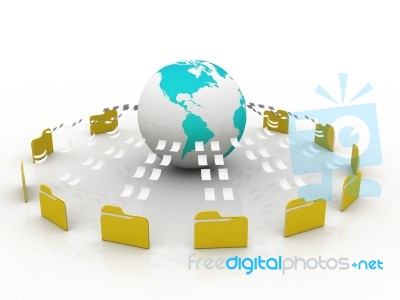  Data Network Stock Image