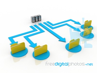 Data Network Stock Image