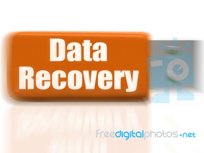 Data Recovery Usb Drive Means Safe Files Transfer Or Data Recove… Stock Image