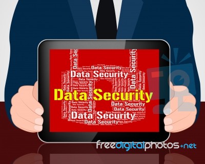 Data Security Indicates Protected Login And Privacy Stock Image