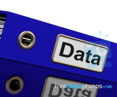 Data Storage Indicates Hard Drive And Administration Stock Image