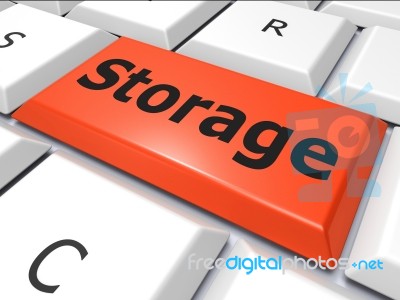 Data Storage Indicates Hard Drive And Archive Stock Image