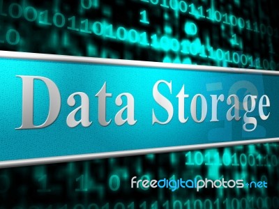 Data Storage Shows Hardware Datacenter And Server Stock Image