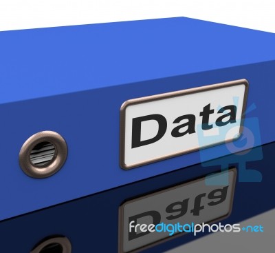 Data Storage Shows Server Correspondence And Facts Stock Image