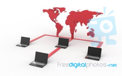 Data Transferring Concept Stock Image