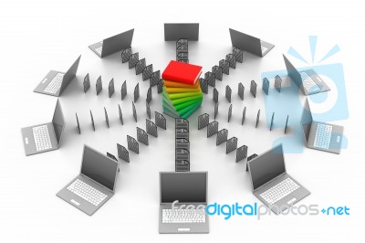 Data Transferring Concept Stock Image