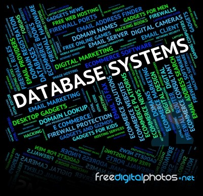 Database Systems Representing Word Databases And Computing Stock Image