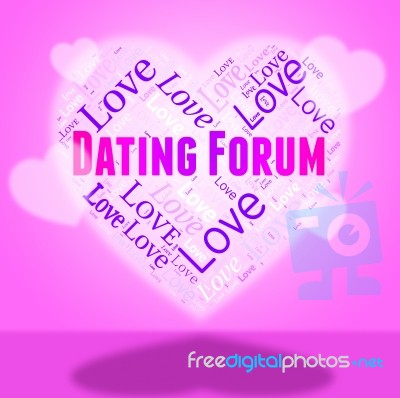 Dating Forum Shows Forums Group And Conference Stock Image