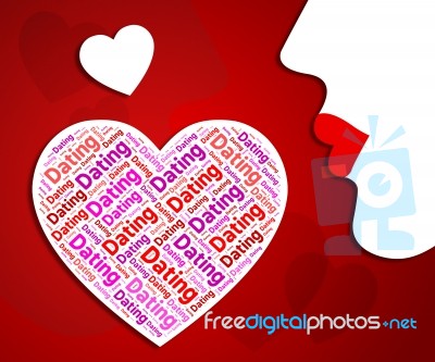 Dating Heart Indicates Hearts Relationship And Loved Stock Image