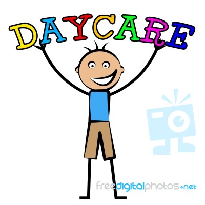 Day Care Represents Childrens Club And Children's Stock Image