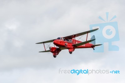 De Havilland Dh90 Dragonfly At Shoreham Airshow Stock Photo