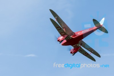 De Havilland Dh90 Dragonfly At Shoreham Airshow Stock Photo