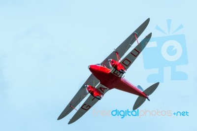 De Havilland Dh90 Dragonfly At Shoreham Airshow Stock Photo