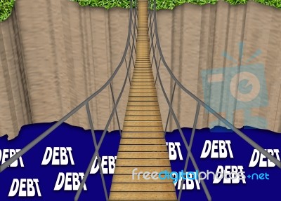 Debt Bridge Stock Image