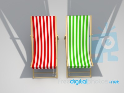 Deck Chairs Stock Image