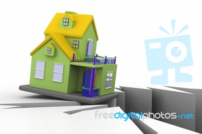 Declining Property Prices Stock Image