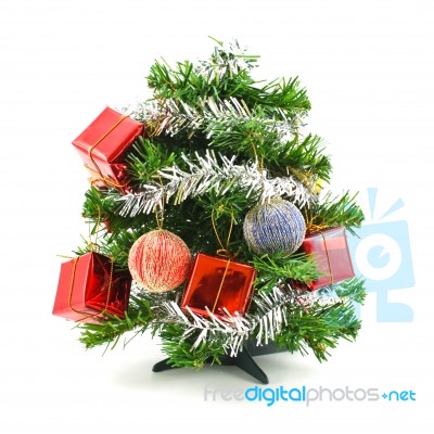 Decorated Christmas Tree Stock Photo