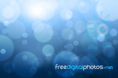 Deep Ble Sea Tone Bokeh Background Stock Image