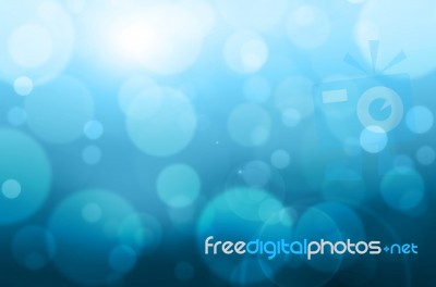 Deep Ble Sea Tone Bokeh Background Stock Image