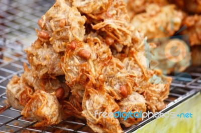 Deep Fried Taro Stock Photo