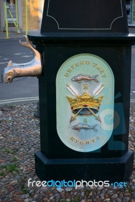 Defend They Ryghts Monument In The Town Centre Of Southwold Stock Photo