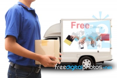 Delivery Man Stock Photo