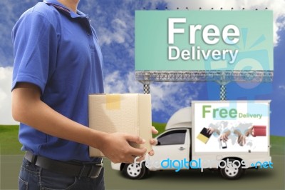 Delivery Man Stock Photo