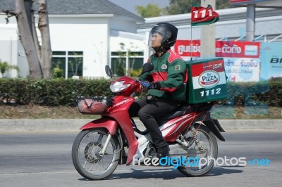 Delivery Service Man Stock Photo