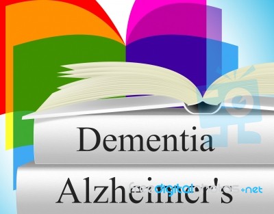 Dementia Alzheimers Shows Alzheimer's Disease And Confusion Stock Image