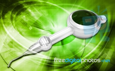 Dental Air Polisher Handpiece Stock Image