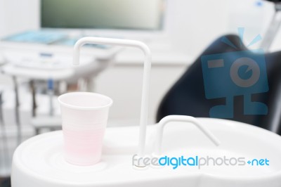 Dental Clinic Setup, Indoors Stock Photo