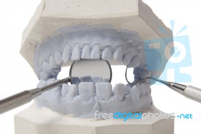 Dental Examining Stock Photo