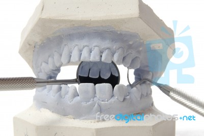 Dental Examining Stock Photo