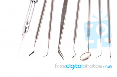 Dental Surgery Instruments Stock Photo