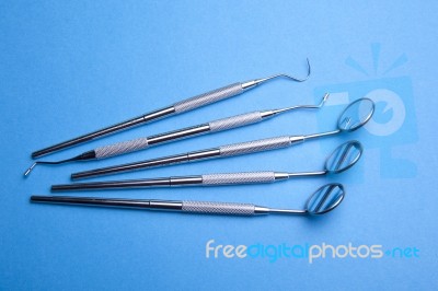 Dental Tools Stock Photo