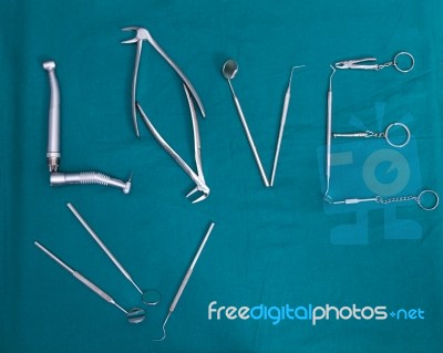 Dental Tools Stock Photo