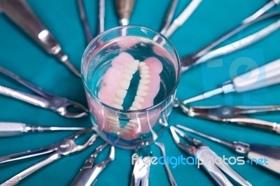 Dental Tools Stock Photo