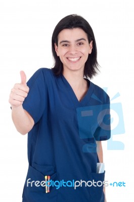 Dentist Thumb Up Stock Photo