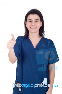 Dentist Thumb Up Stock Photo