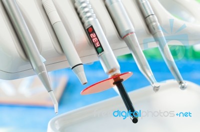 Dentist Tools And Equipment Stock Photo