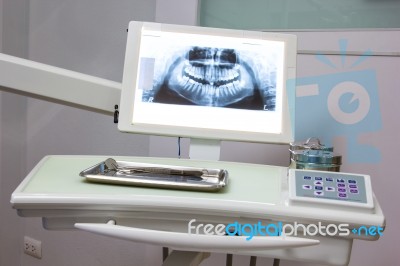 Dentist X-ray Film Stock Photo