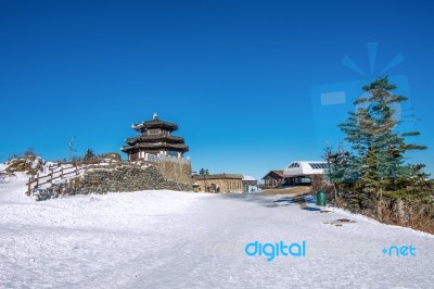 Deogyusan Mountains Is Covered By Snow In Winter,south Korea Stock Photo