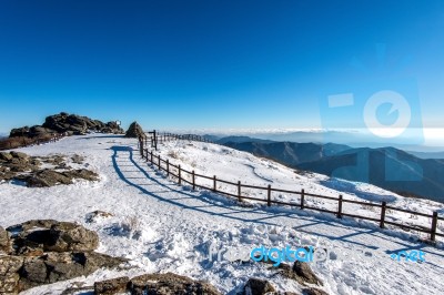 Deogyusan Mountains Is Covered By Snow In Winter,south Korea Stock Photo