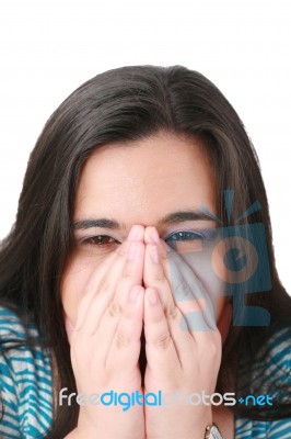 Depressed Sad Woman Stock Photo