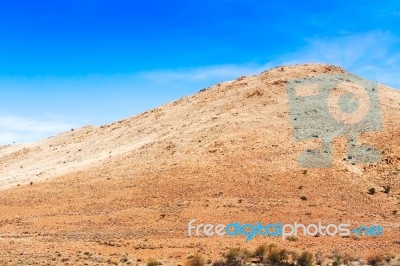 Desert Landscape In Namibia Stock Photo